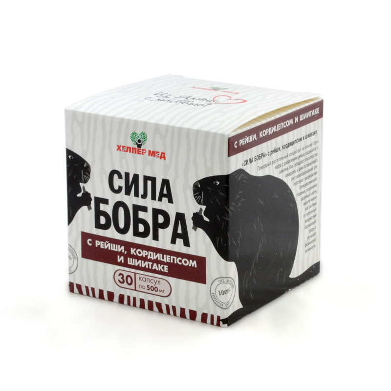Сила бобра с рейши, кордицепсом и шиитаке — Интернет магазин ...