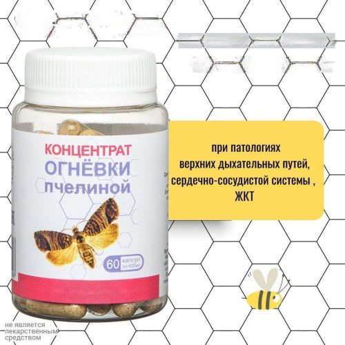 Концентрат огнёвки пчелиной. в капсулах