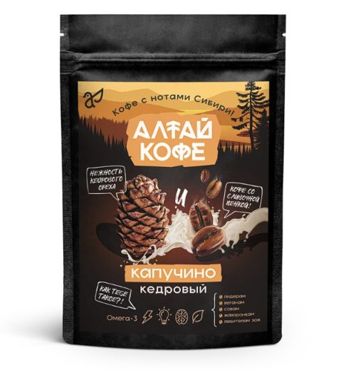 Кедровый напиток "Алтай кофе Капучино" 120 гр