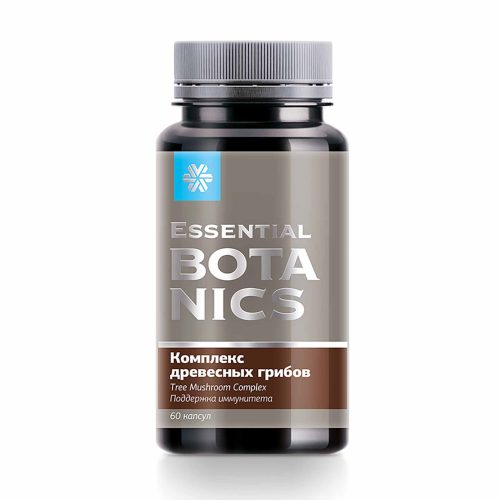 Комплекс древесных грибов Essential Botanics — банка 60 капсул