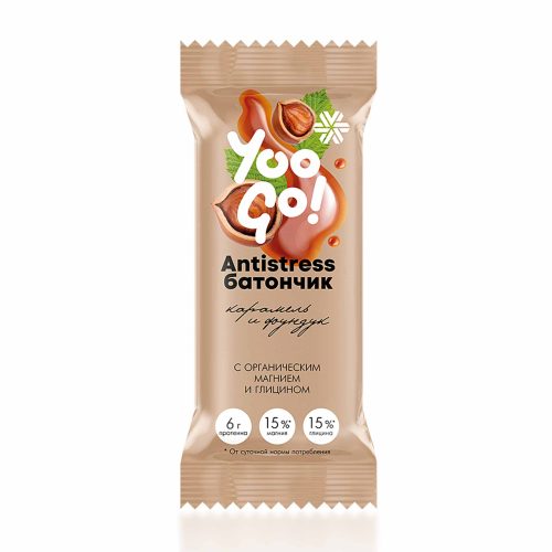 Antistress-батончик с магнием, карамелью и фундуком — спокойный перекус