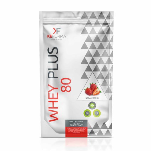 WHEY PLUS 80 «Клубника» — протеиновый коктейль 480 г